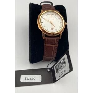 Cross Womens Watch 31mm - Fresh Battery - Leather Adjustable Band Date - WR 5ATM